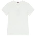 طقم شورت أولاد بالشعار باللون الأبيض والأزرق, 1, hi-res