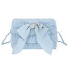 Girls Blue Chiffon Handbag, 2, hi-res