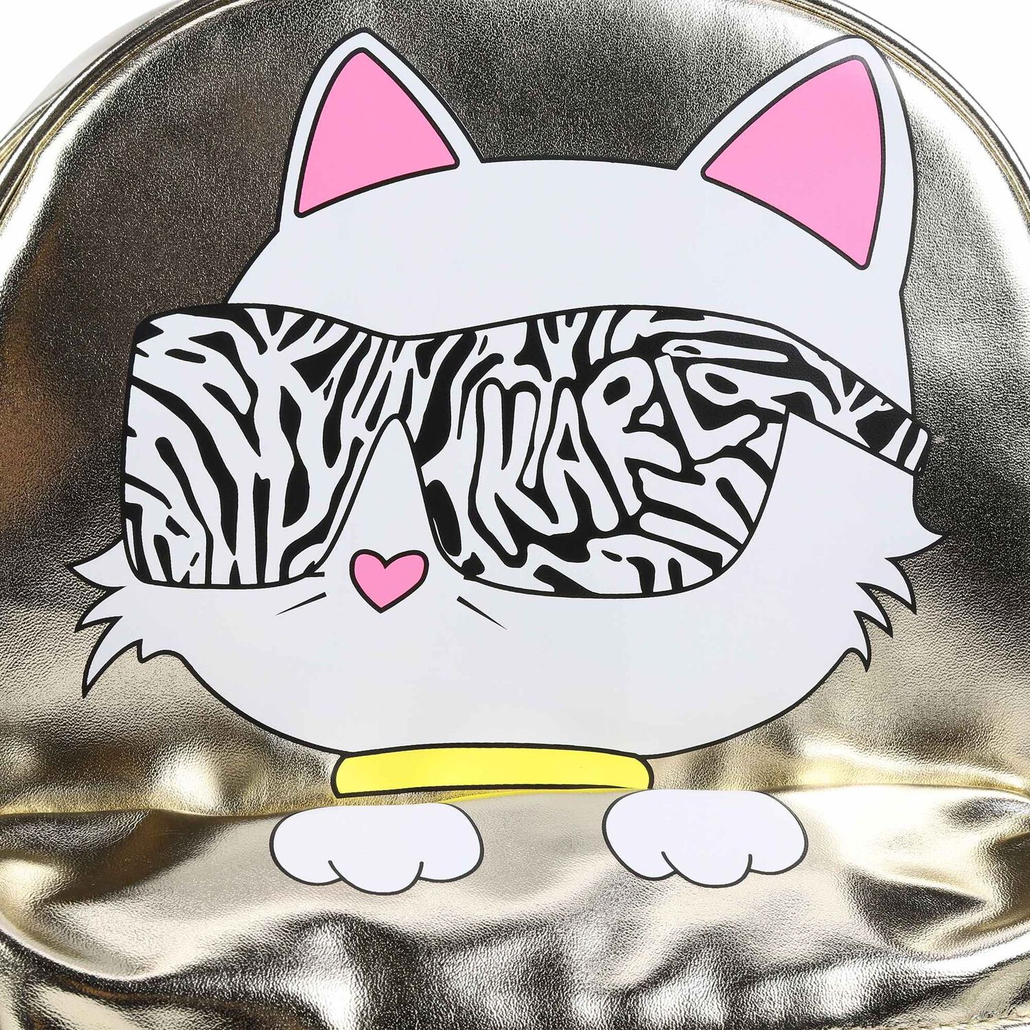 حقيبة ظهر بنات بشعار شوبيت باللون الذهبي, 1, hi-res