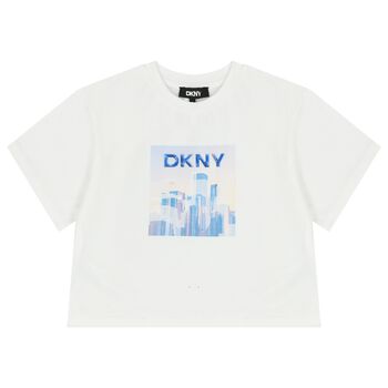 Girls White Logo T-Shirt