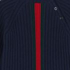 Baby Boys Navy Blue Web Striped Jumper, 1, hi-res
