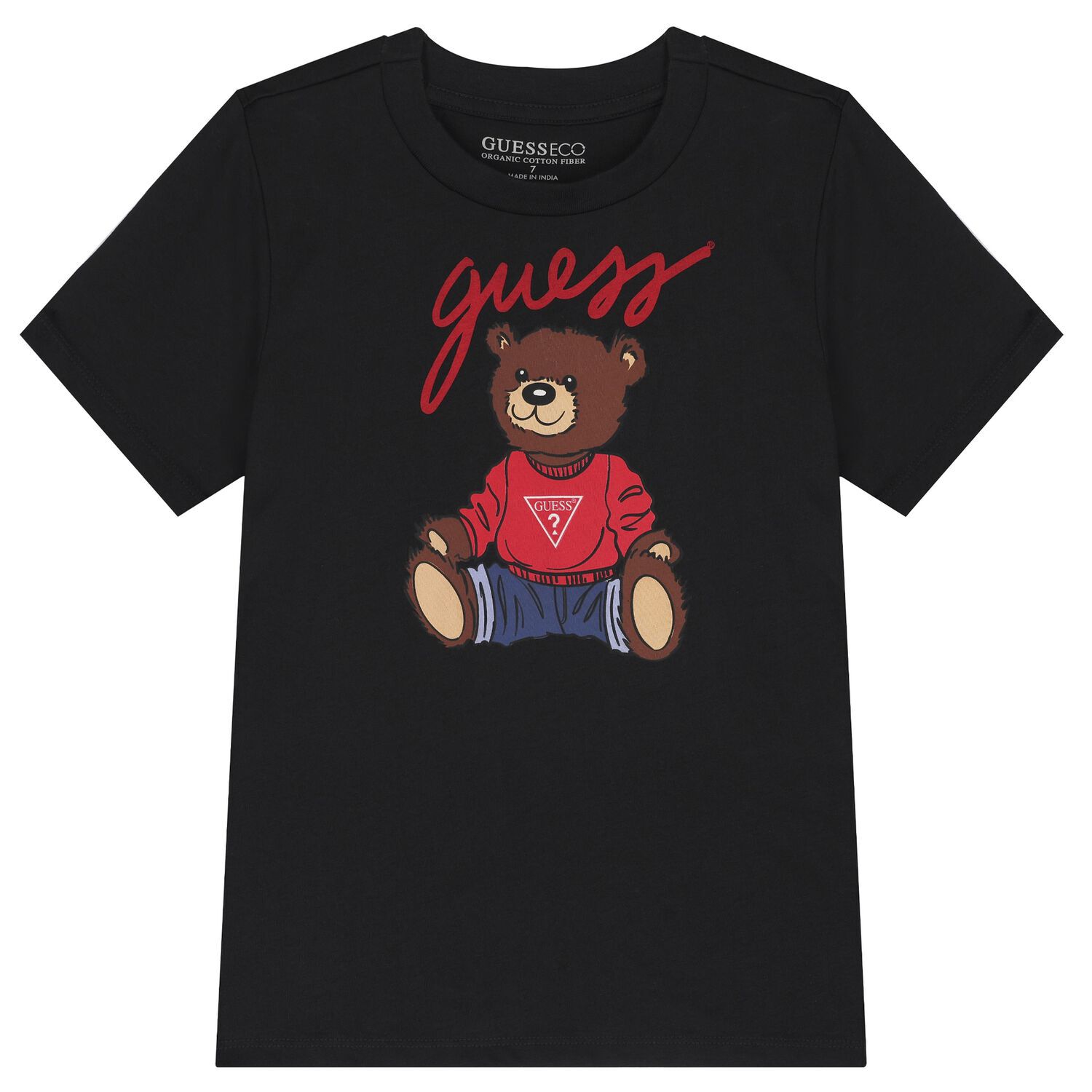 Black Teddy Bear Logo T-Shirt, 4, hi-res