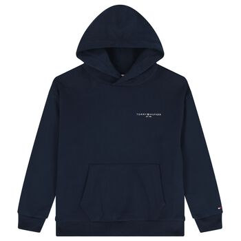 Boys Navy Blue Hooded Top
