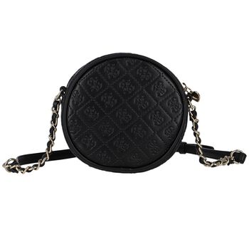 Girls Black Logo Shoulder Bag