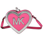 Girls Pink Heart Logo Shoulder Bag, 1, hi-res
