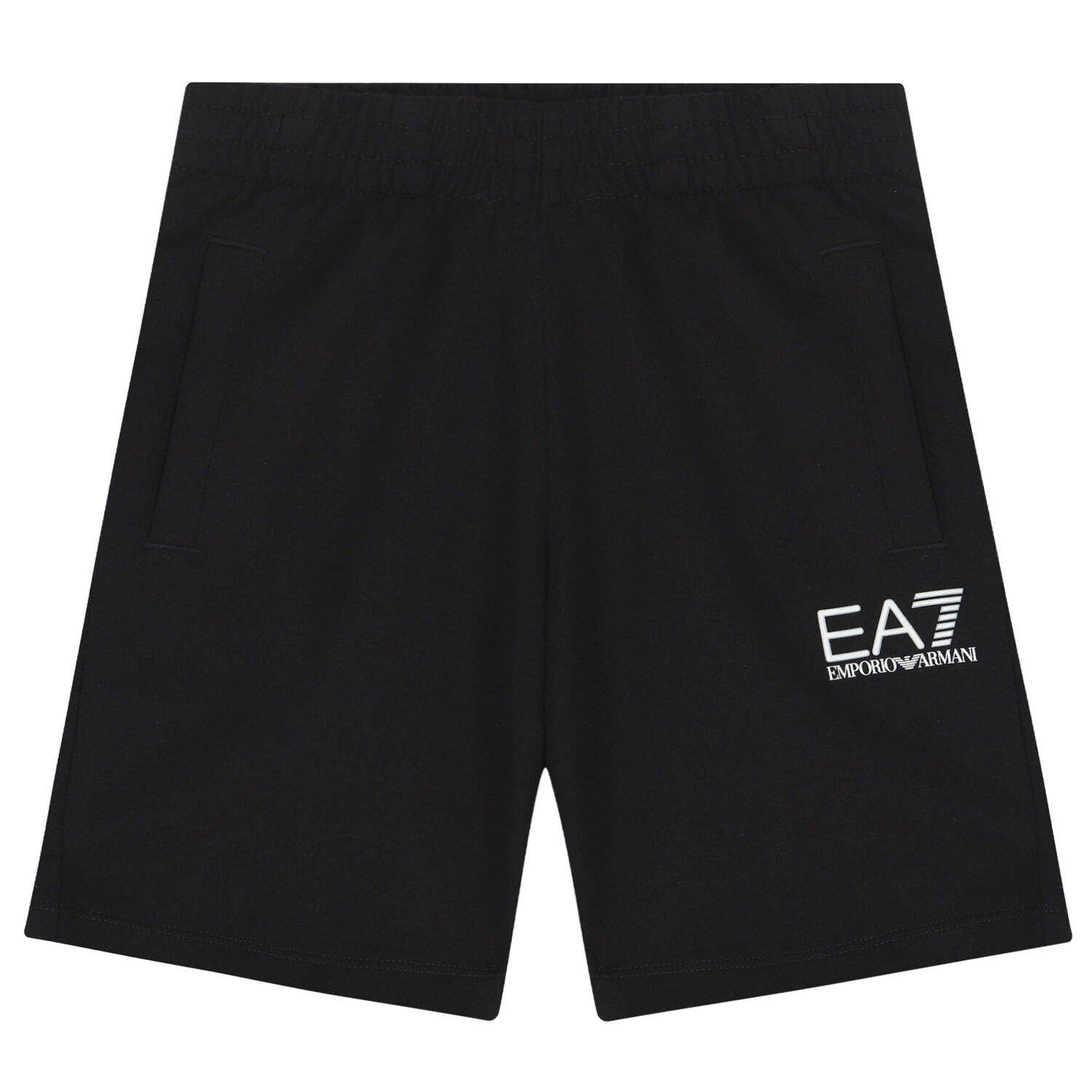 Boys Black Logo Shorts, 1, hi-res image number null