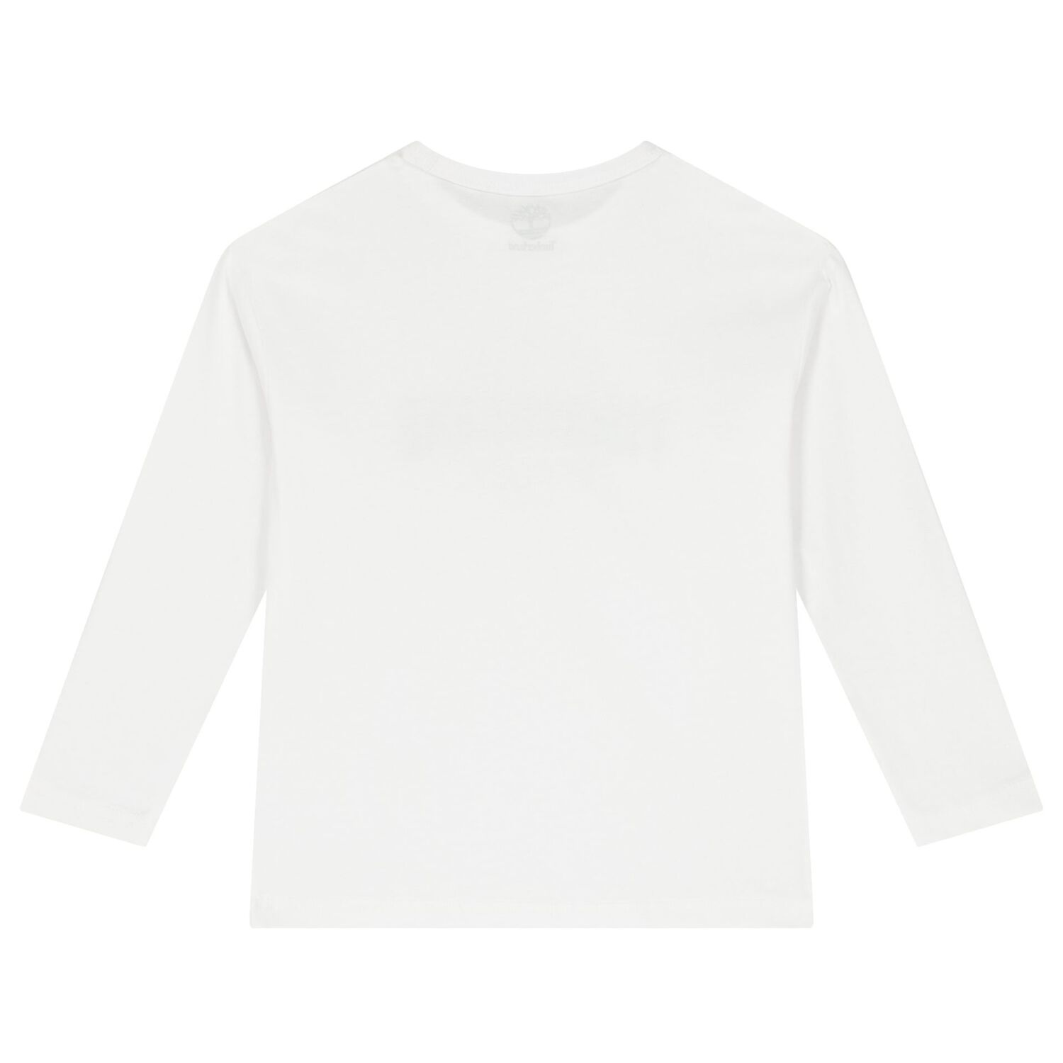 Boys White Logo Long Sleeve Top, 2, hi-res