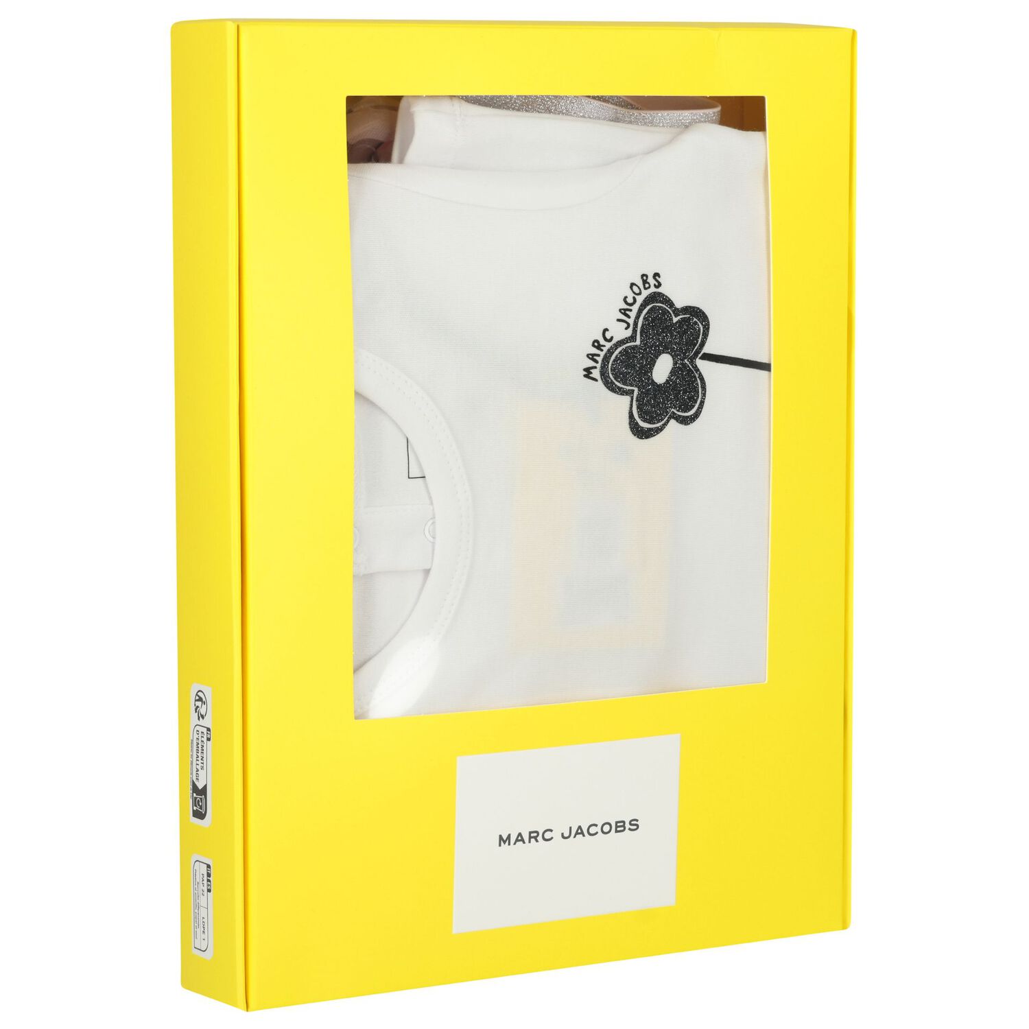 Younger Girls White & Pink Flower Skirt Set, 1, hi-res