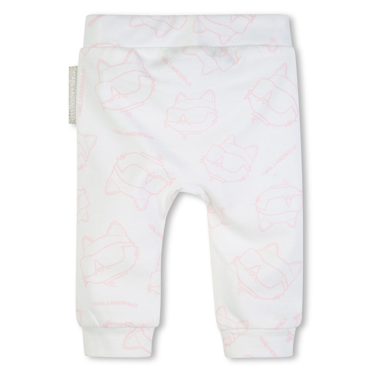 Baby Girls Pink & White Leggings Set, 1, hi-res