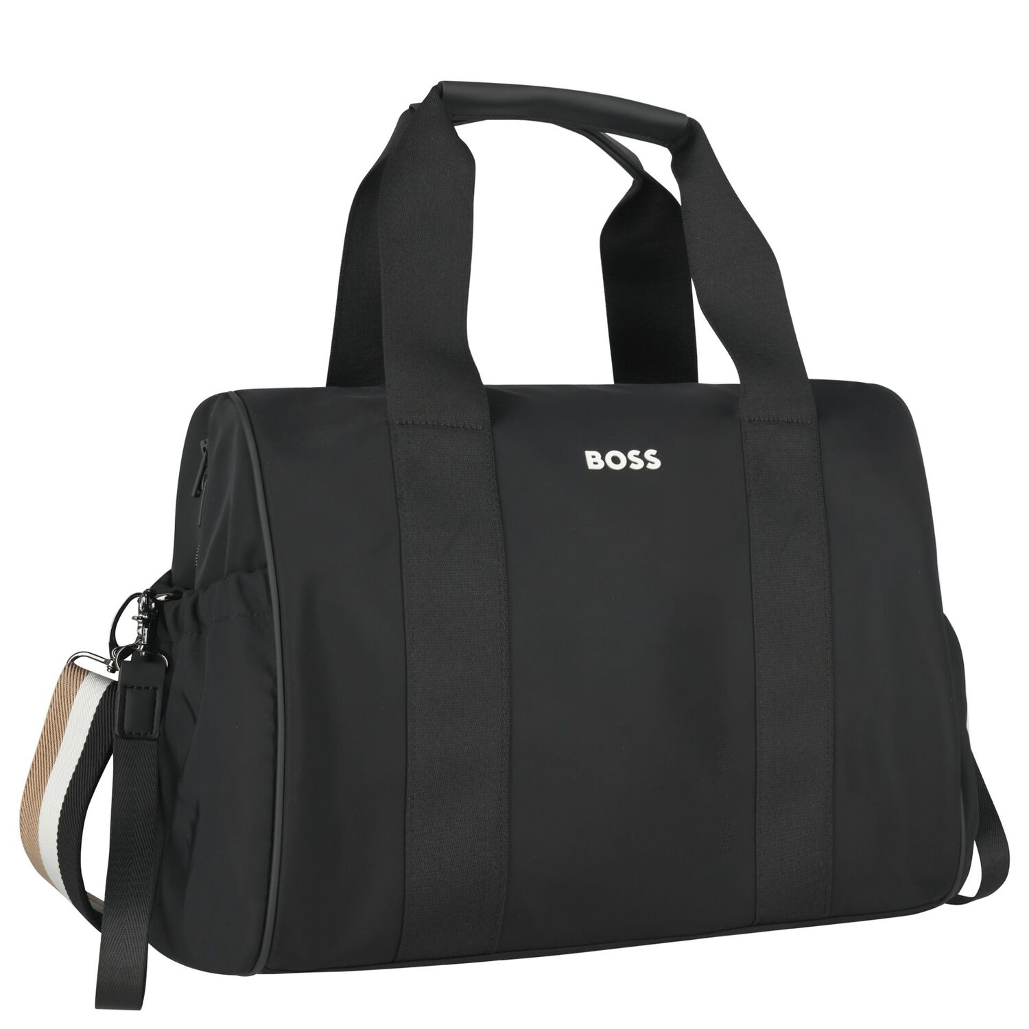 Black Logo Baby Changing Bag, 1, hi-res