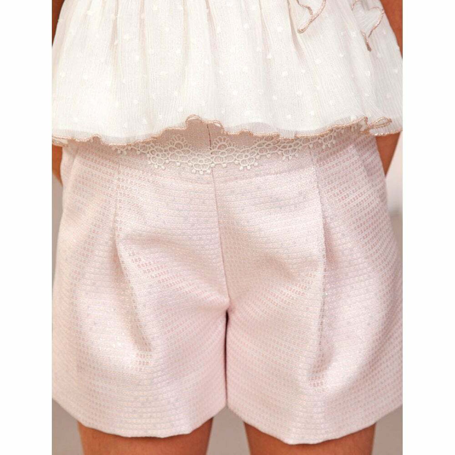 Girls Pink Shimmer Shorts, 1, hi-res image number null