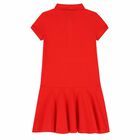 Red Logo Polo Dress, 3, hi-res