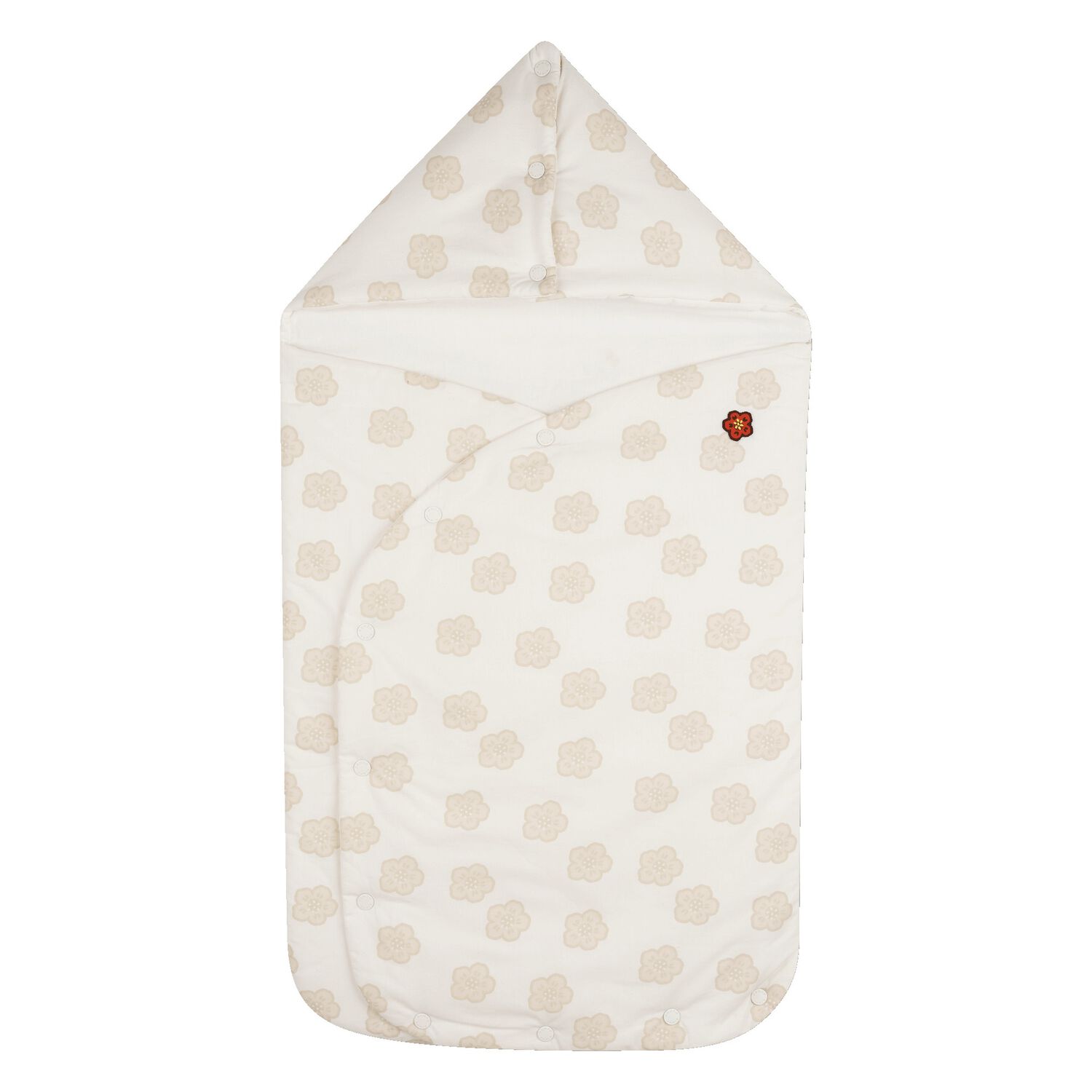 Ivory & Beige Boke Flower Reversible Baby Nest, 1, hi-res