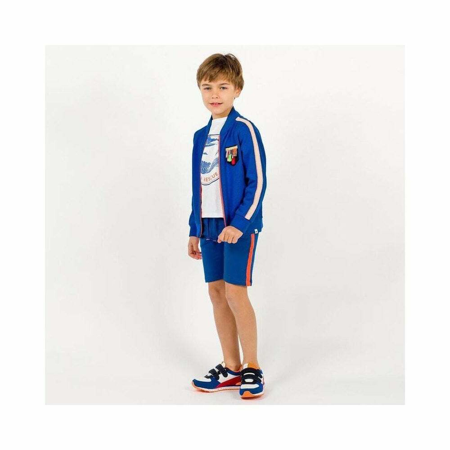 تيشيرت قطن باللون الابيض للاولاد, 1, hi-res image number null