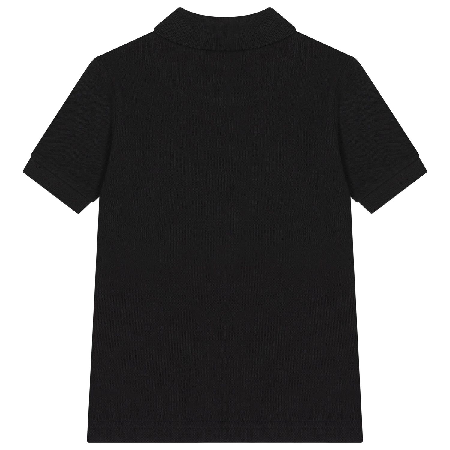 Boys Black Logo Polo Shirt, 1, hi-res