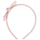 Girls Pink Bow Headband, 3, hi-res