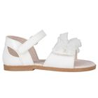 Girls White Patent Sandals, 1, hi-res