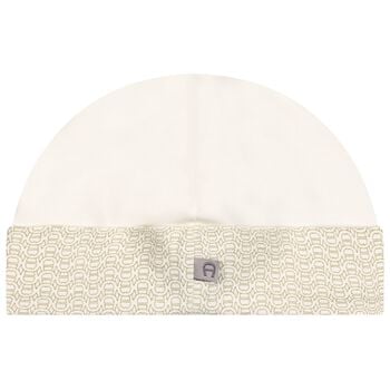 Ivory & Gold Logo Baby Hat