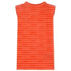 Girls Orange Logo Dress, 1, hi-res