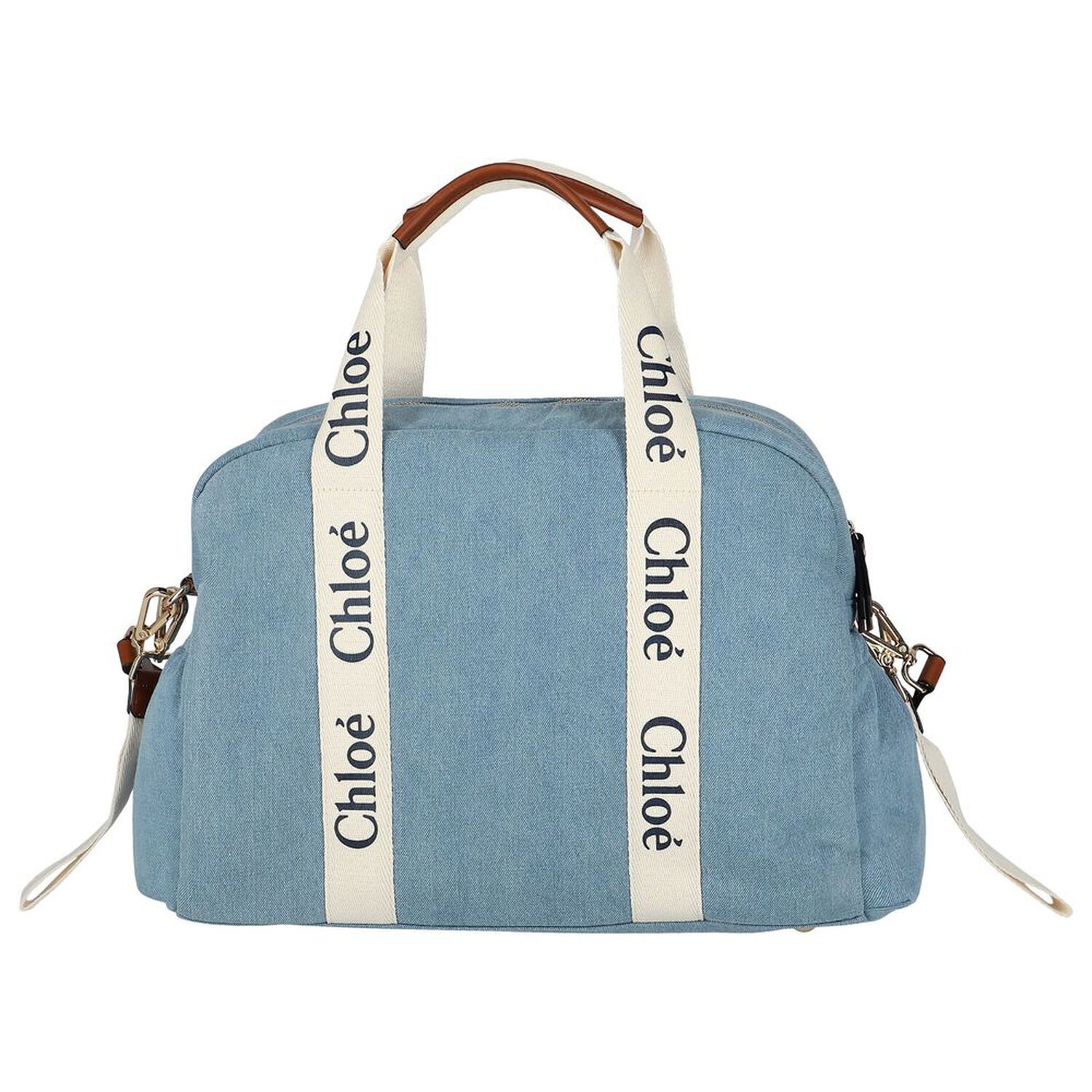 Denim Blue Logo Baby Changing Bag, 1, hi-res image number null