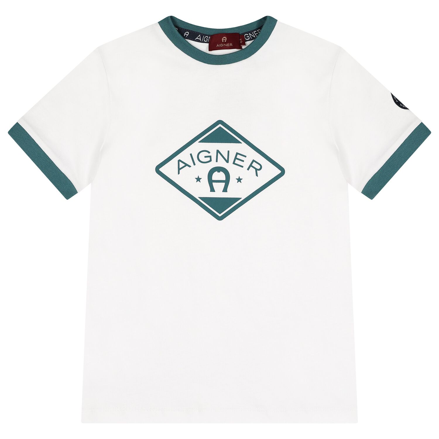Boys White Logo T-Shirt, 1, hi-res