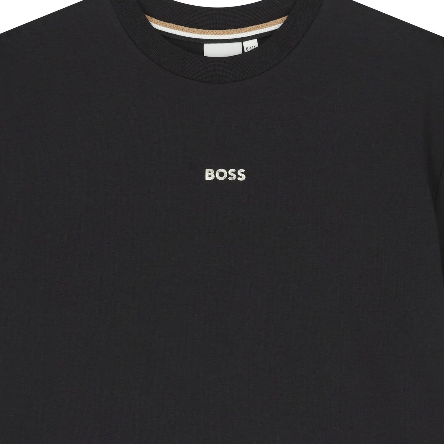 Girls Black Logo T-Shirt, 1, hi-res