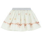 Girls Ivory Skirt Set, 3, hi-res