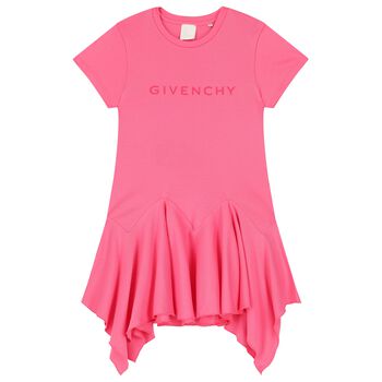 Girls Pink Logo Dress