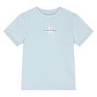 Younger Boys Blue Cotton Logo Shorts Set, 1, hi-res