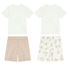 Baby Boys White & Beige Shorts Set ( 2-Pack ), 2, hi-res
