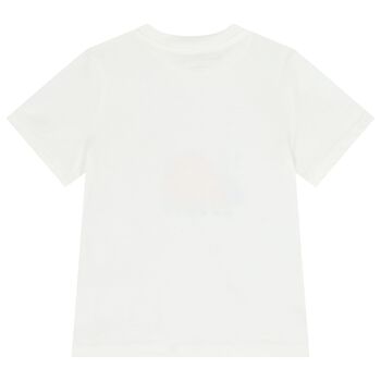 Girls White Logo & Bug T-Shirt