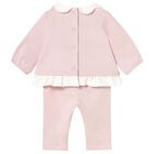 Baby Girls Pink & Ivory Leggings Set, 2, hi-res