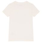 Girls Pink Logo Rhinestone T-Shirt, 2, hi-res