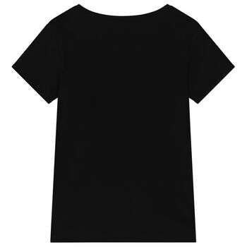 Girls Black Logo T-Shirt