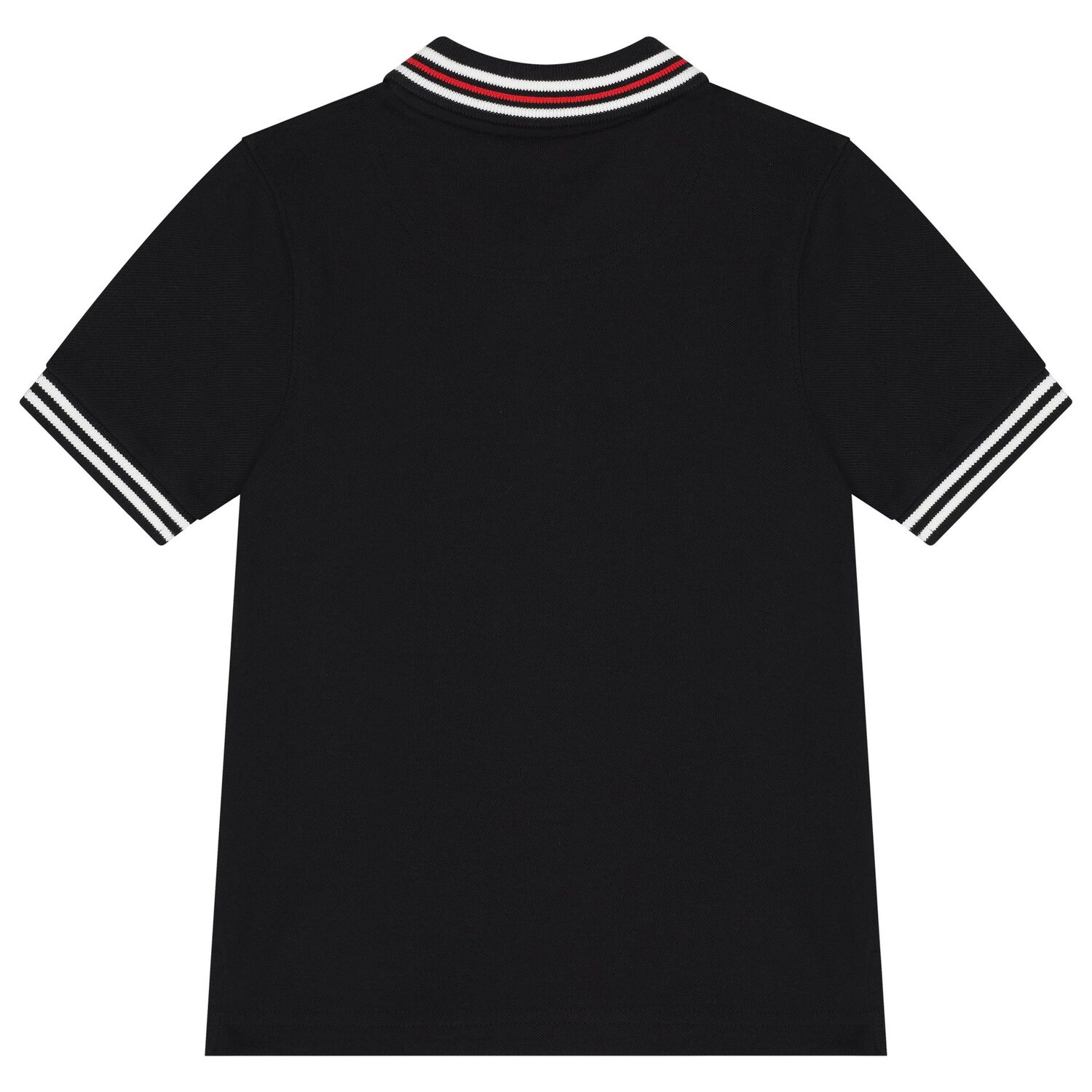 Boys Black Logo Polo Shirt, 1, hi-res image number null