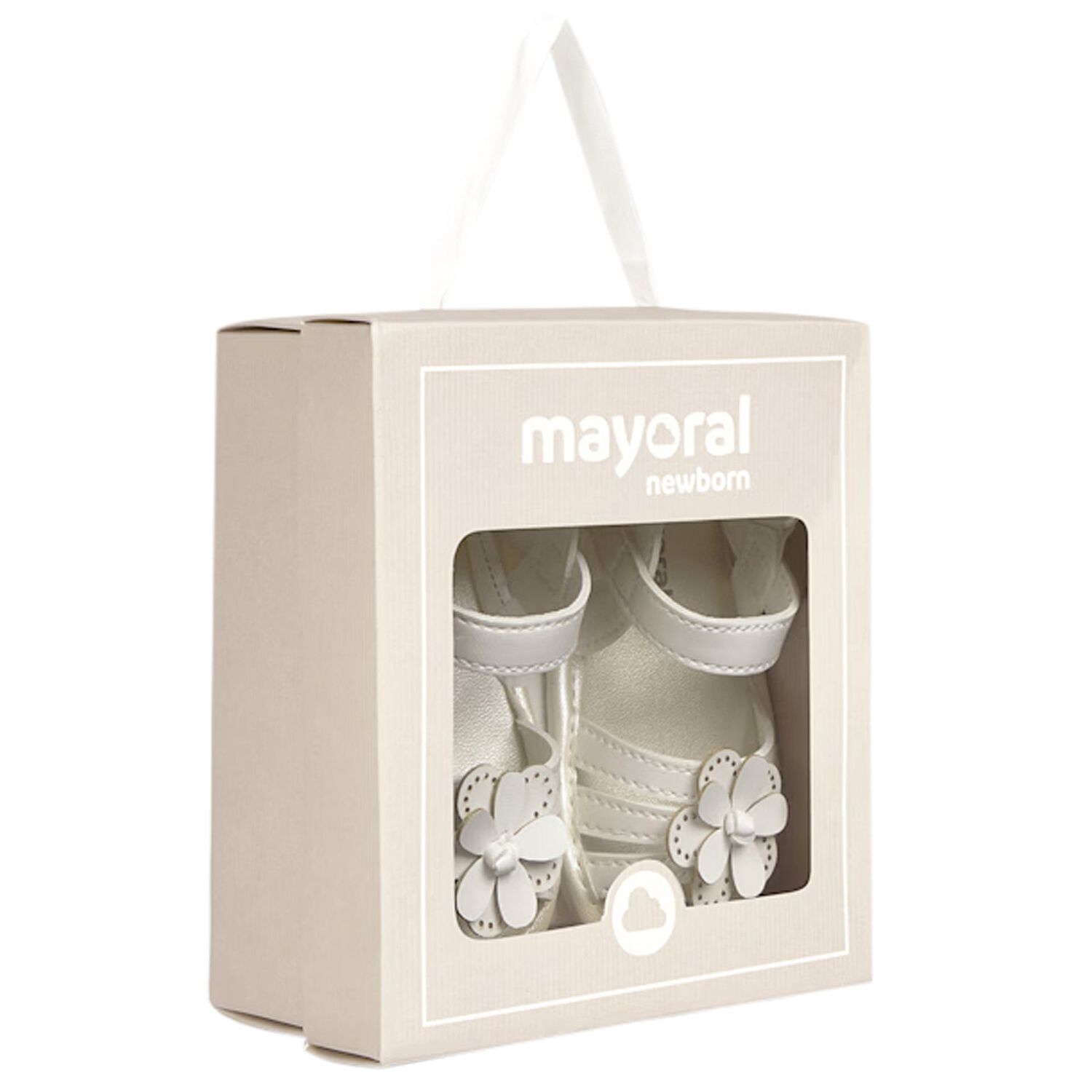 صندل بنات عاجي مزين بالزهور للأطفال , 1, hi-res image number null