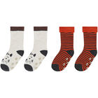 جوارب باللون الأزرق والبرتقالي للأولاد(2قطعة), 2, hi-res