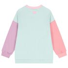 طقم ليجينز مزين بالزهور باللون الوردى والاخضر , 1, hi-res