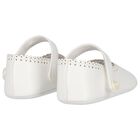 Baby Girls White Pre Walker Shoes, 2, hi-res