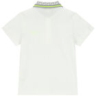 Boys Ivory Logo Polo Shirt, 1, hi-res