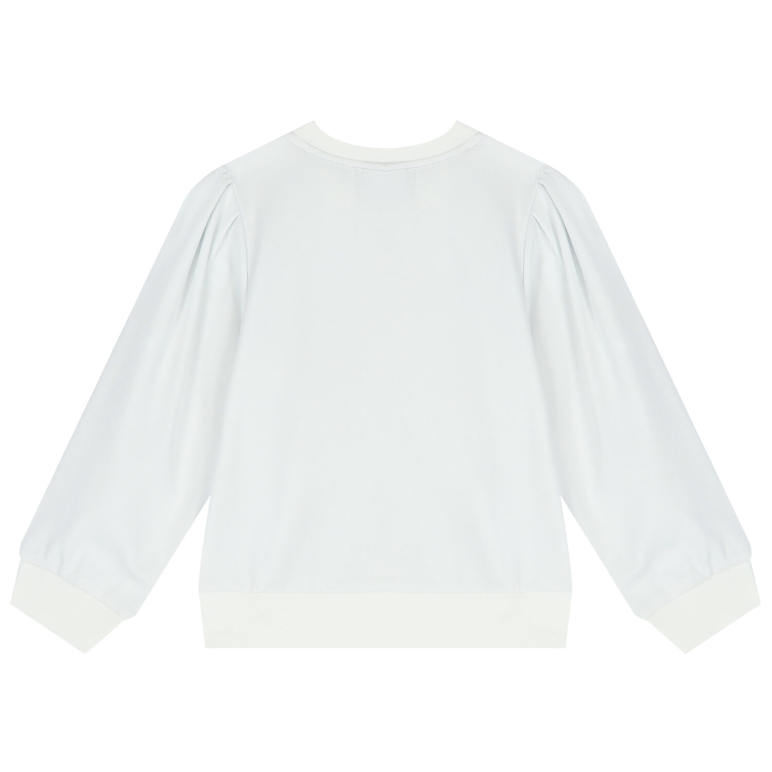 Girls White Logo Sweatshirt, 1, hi-res image number null