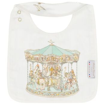 Ivory & Green Carousel Baby Bib
