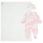 Baby Girls White & Pink Geo Map Babygrow Gift Set, 1, hi-res