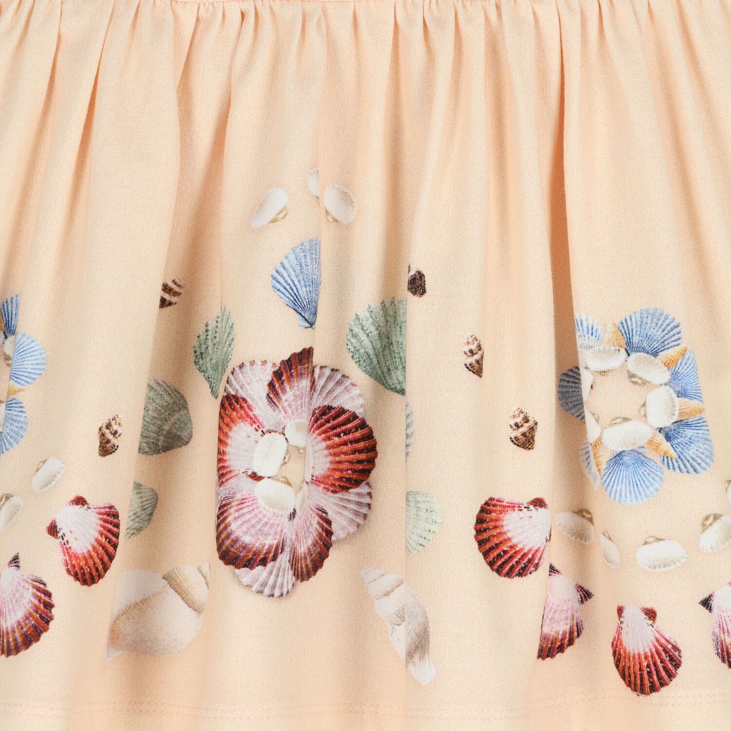 Younger Girls Pink & Beige Shell Dress, 1, hi-res