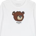 Boys White Teddy Bear Long Sleeve Top, 1, hi-res