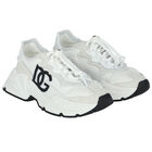 White Logo Trainers, 1, hi-res
