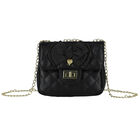 Girls Black Bow Handbag, 7, hi-res