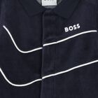 Baby Boys Navy Blue Logo Babygrow, 2, hi-res