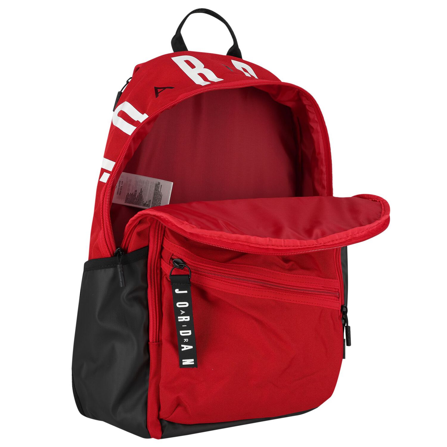 Black & Red Jumpman Logo Backpack, 3, hi-res