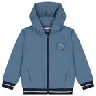 Boys Blue & Navy Blue Basketball Tracksuit, 1, hi-res